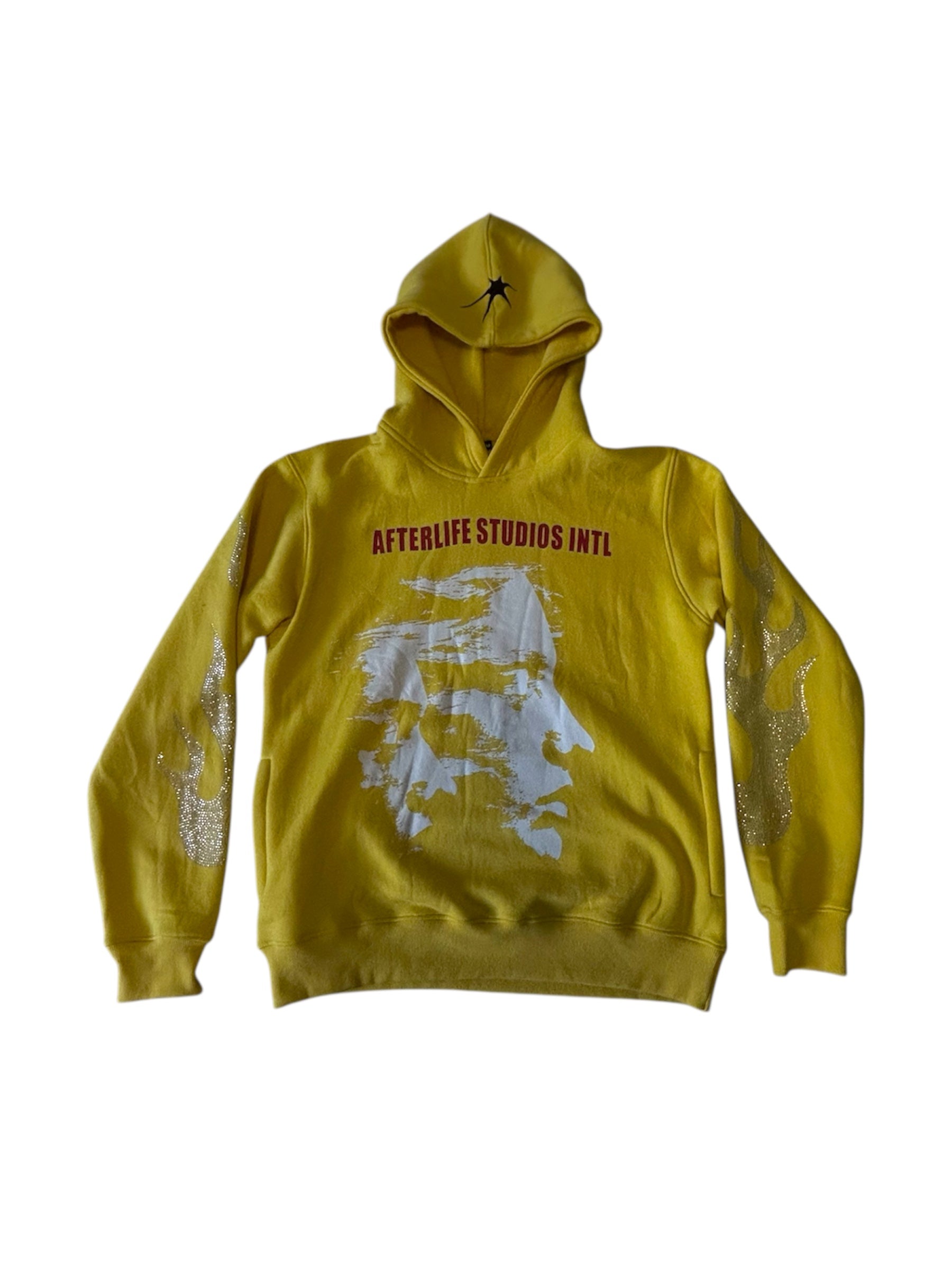 YELLOW SEEING FACES HOODIE